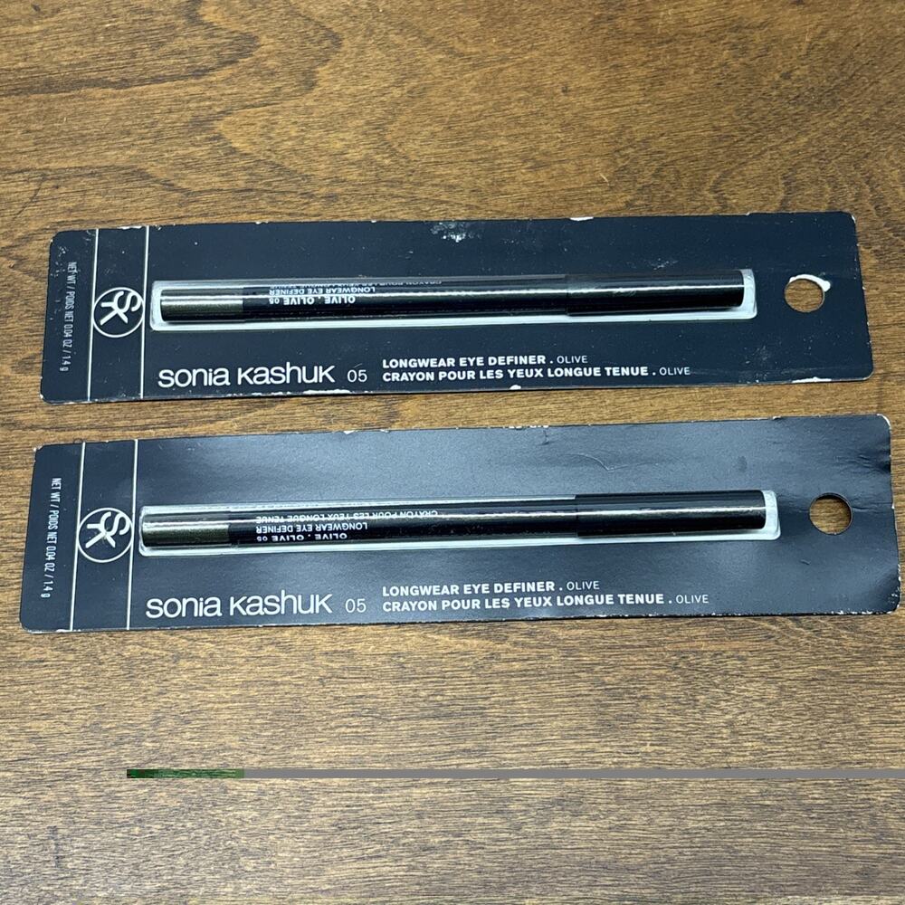 Lot of 2 New in Package Sonia Kashuk Twist Up Longwear Gel Liner Olive 05